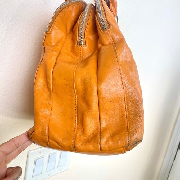 Latico Womens Bag Genuine Leather Orange Oversized Slouchy Hobo Shoulder Boho - Picture 4 of 16